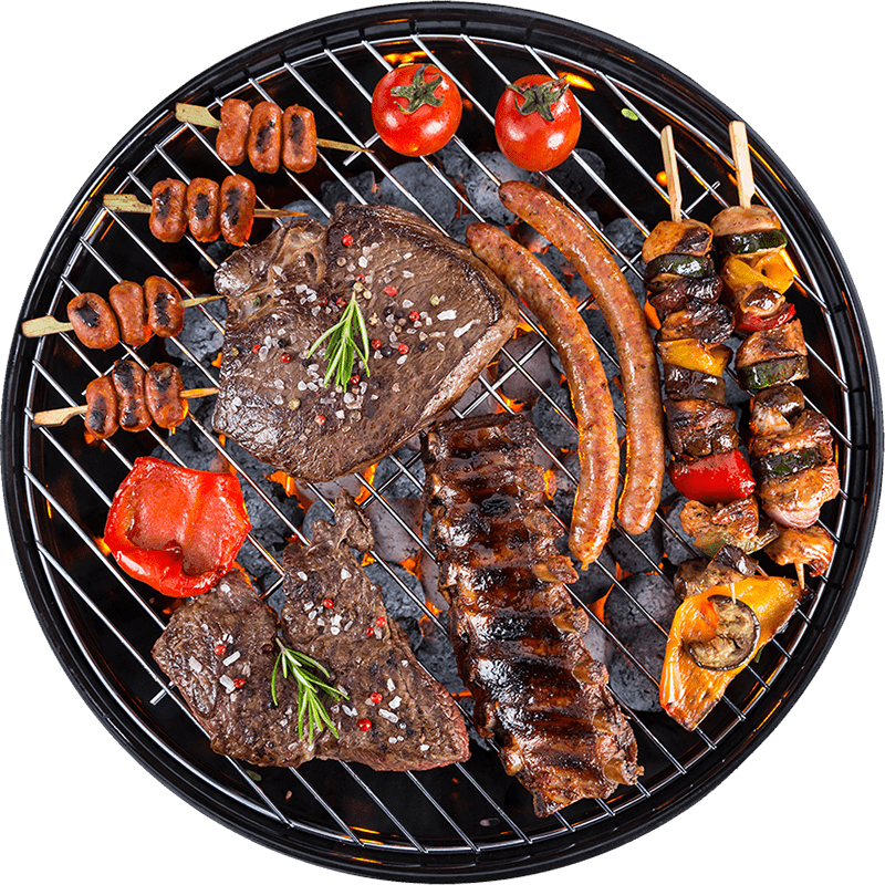 Grigliata di carne, salsicce e verdure